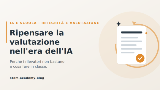Ripensare la valutazione scolastica nell'era dell'intelligenza artificiale