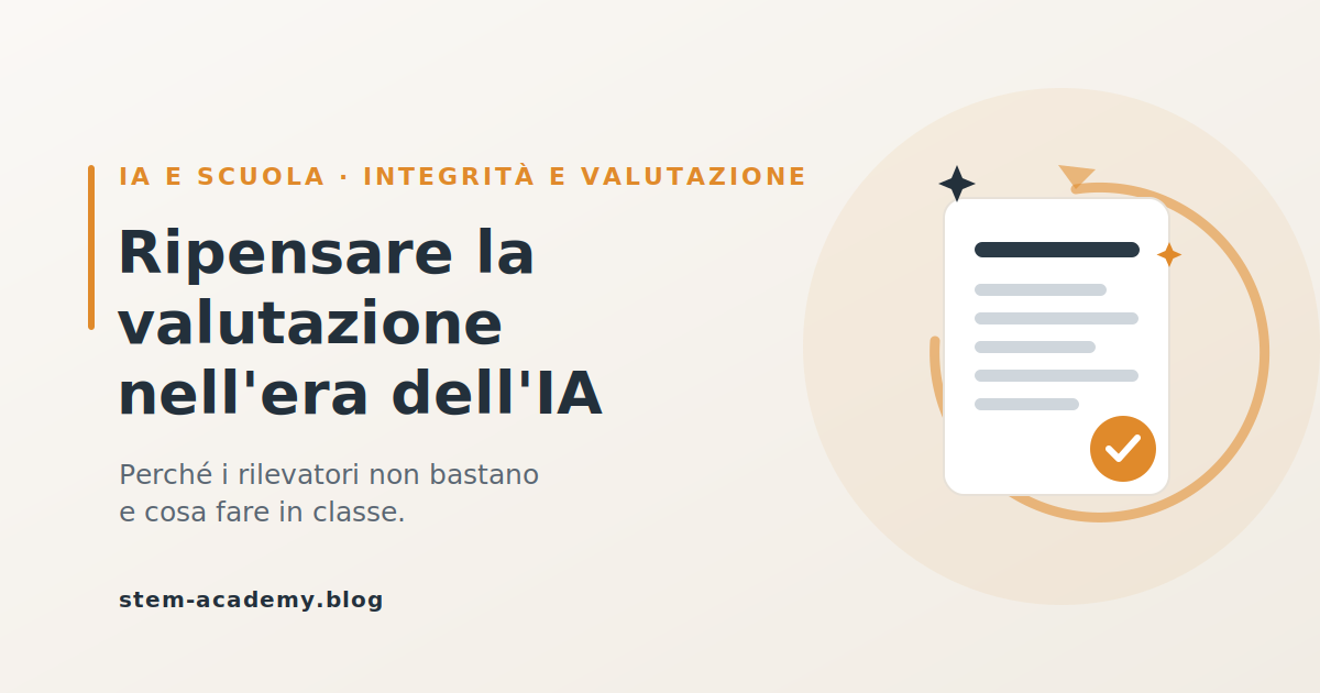 Ripensare la valutazione scolastica nell'era dell'intelligenza artificiale
